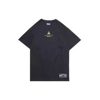 Футболка для баскетбола Li Ning Badfive с круглым вырезом, свободная, мужская, черная AHSQ307-6 L
