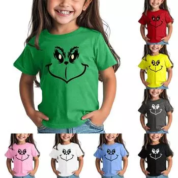 Футболка для детей, однотонная, с коротким рукавом, свободный крой, топы-пуловеры для мальчиков и девочек 100 чёрный