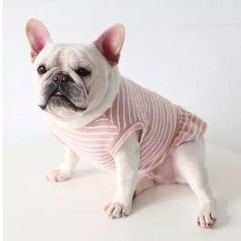 Футболка для домашних животных, дышащая, привлекательная, товары для домашних животных, рубашка для собак, полосатый узор для фестиваля XS синий