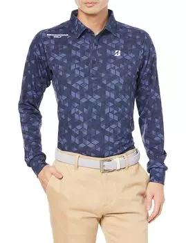 Футболка для гольфа BRIDGESTONE GOLF Navy LL [Bridgestone Golf] Мужская