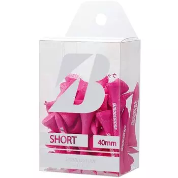 Футболка для гольфа BRIDGESTONE Golf Wood Tee 43 GAG302 розовая, модель 2023 г. (Короткие, штук)
