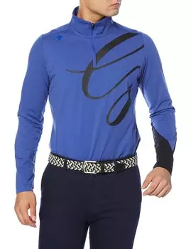 Футболка для гольфа с длинным рукавом, с начесом, с защитой от ультрафиолета, с быстрым нагревом DGMSJB04 BL00 XO [DESCENTE GOLF] [модель осень/зима 21 года] Рубашка, подкладка, сменная, эластичная,