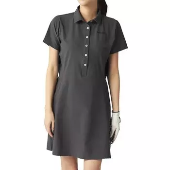 Футболка для гольфа с разрезом сзади, материал с защитой от ультрафиолета, сухая 715455, черная [Marie Claire] женская