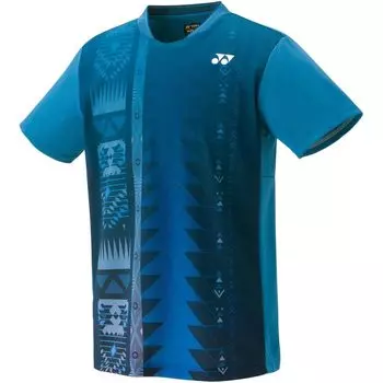 Футболка для игры Uni Game Shirt 10609 Teal Blue M [Yonex] (Подходящий стиль) (817)