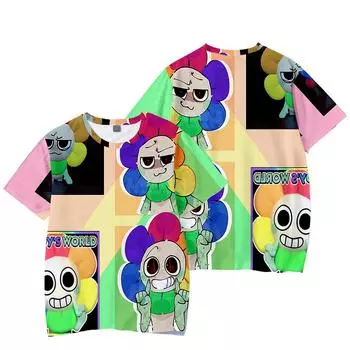 Футболка для мужчин и женщин, летняя одежда, фитнес, мир денди, мультяшный принт, O-образный вырез, мужская футболка, большие мужские футболки, топы XS