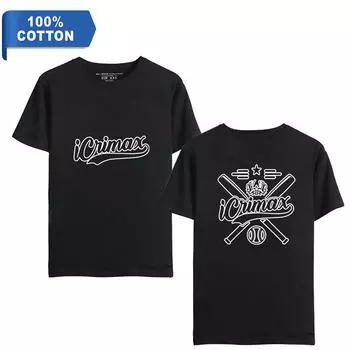 Футболка для мужчин, летняя одежда, фитнес, Icrimax, O-образный вырез, хлопковая мужская футболка, большие размеры, новые мужские футболки, топы XS чёрный