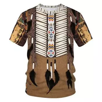 Футболка для мужчин, одежда унисекс, футболки с 3D принтом в индийском стиле, летние топы с короткими рукавами, модные повседневные футболки большого размера XS