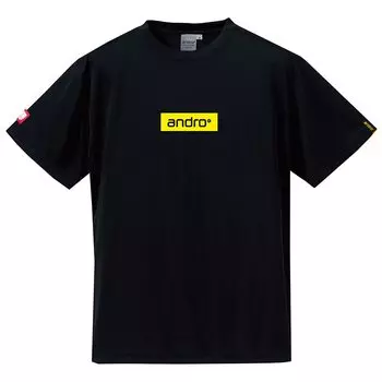 Футболка для настольного тенниса Napa Tee Shirt BX Black x Yellow M [Andro] Черный/Желтый