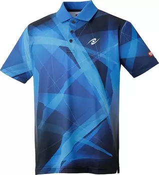 Футболка для настольного тенниса Nittaku Breckle Shirt Blue M 09