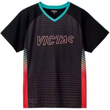 Футболка для настольного тенниса с коротким рукавом, красная, M 532402 [Victus] V-TS417 (9000)
