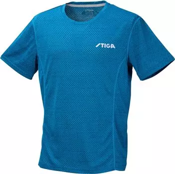 Футболка для настольного тенниса с коротким рукавом, синяя, S [Stiga] CN-I