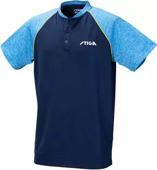 Футболка для настольного тенниса с коротким рукавом Team II L [Stiga] Темно-синий/синий