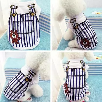 Футболка для собак, жилет, легкие футболки для маленьких собак, мягкий жилет, одежда для мальчиков, девочек, щенок, Sl H7Q5 White-L