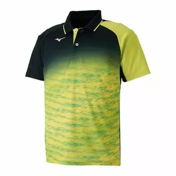 Футболка для тенниса 62JA8508 лаймово-зеленая Япония XS на японский размер [Mizuno] (эквивалент XS) зеленый лайм