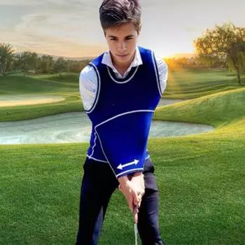 Футболка для тренировки замаха в гольфе, дышащий корректор осанки для рук, мужской и женский жилет для тренировки замаха в гольфе, аксессуары для гольфа, подарок для начинающего гольфиста S чёрный