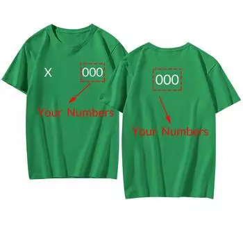 Футболка для взрослых своими руками, повседневный свободный пуловер с круглым вырезом и принтом, короткий рукав XL зелёный