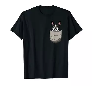 Футболка Dog 365 Boston Terrier Dog Pocket Dog Lover Gift