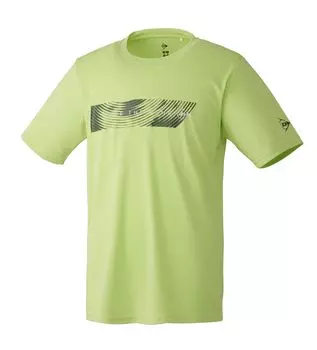 Футболка Dunlop Tennis Wear Badminton Game с водопоглощающей быстросохнущей защитой от ультрафиолета DAL8440 2024FW светло-зеленая L [DUNLOP] светло-зеленый
