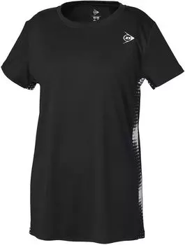 Футболка Dunlop Tennis Wear Game DAP1360W черная S [DUNLOP] женская чёрный
