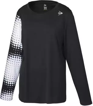 Футболка Dunlop Tennis Wear Game DAP1366W Black L [DUNLOP] женская (Длинный рукав) чёрный