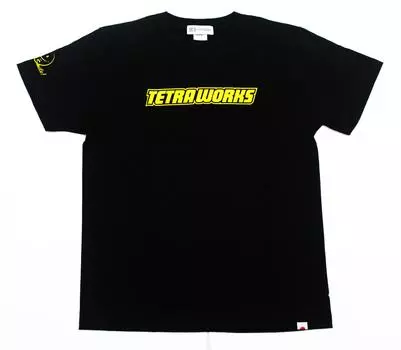 Футболка Duo Tetra Works More Smile с короткими рукавами, хлопковая, черная, размер L (3815)