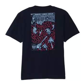 Футболка двусторонняя Small Planet с принтом Marvel Человек-паук, большая, «День Человека-паука»