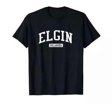 Футболка Elgin Oklahoma OK Vintage Athletic Sports Design