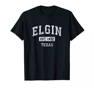 Футболка Elgin Texas TX Vintage Sports Design