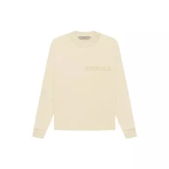 Футболка Fear of God Essentials FW22 с длинным рукавом и тисненым логотипом, топы унисекс, яичная скорлупа FOG-FW22-258 XL