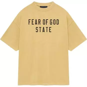 Футболка Fear of God Essentials Heavy Crewneck Amber для мужчин, желтые 125BT242003F S