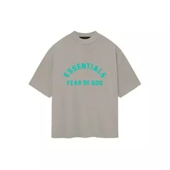 Футболка Fear of God Essentials из тяжелого джерси с круглым вырезом, мужские топы, серая 125SP242005F L