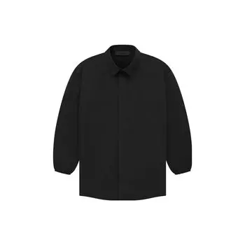 Футболка Fear of God Essentials на пуговицах, черная, мужская, топы 186SP234020F L
