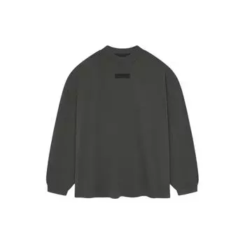 Футболка Fear of God Essentials с длинными рукавами, чернильные мужские топы, черные 125SP244200F M