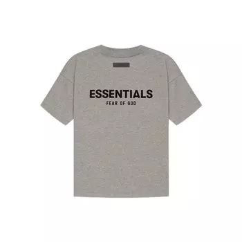 Футболка Fear of God Essentials с короткими рукавами и логотипом SS22 Мужские топы Темно-овсяные FOG-SS22-556 XL