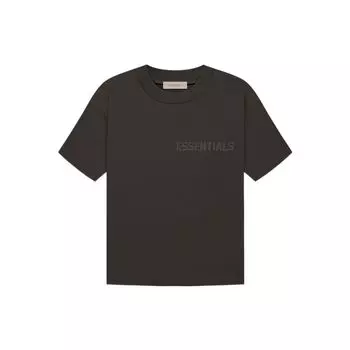 Футболка Fear of God Essentials с круглым вырезом и буквенным принтом, топы унисекс, серый, черный FOG-FW22-382 XXL