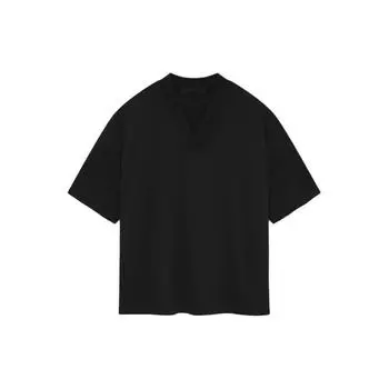 Футболка Fear of God Essentials с V-образным вырезом, темно-черные мужские топы 125SP244214F L