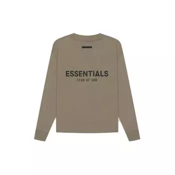 Футболка Fear of God Essentials SS21 с длинными рукавами, топы унисекс, темно-серый FOG-SS21-558 L