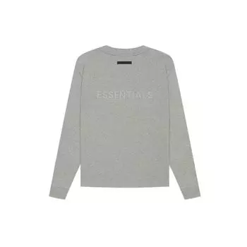 Футболка Fear of God Essentials SS21 Топы унисекс с длинными рукавами Темно-вереск-овсянка FOG-SS21-614 XS