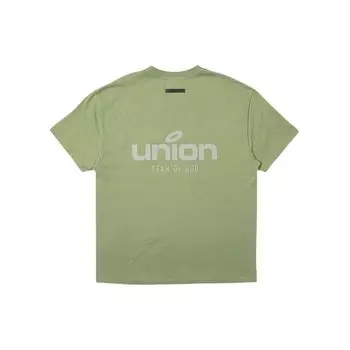 Футболка Fear of God Essentials Union LA Vintage Футболка унисекс FW21 Зеленая FOG-FW21-092 L