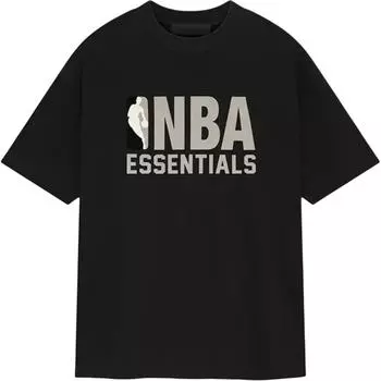 Футболка Fear of God Essentials x NBA Черная Унисекс Топы 125AL244101F M