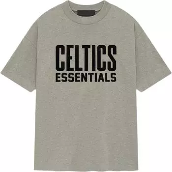Футболка Fear of God Essentials x NBA Celtics, теплая, серая, для мужчин, 125AL244303F XS