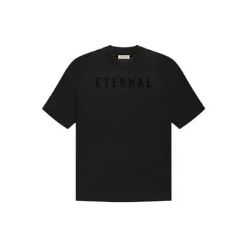 Футболка Fear of God Eternal с короткими рукавами, черные топы унисекс FGE50-001AJER-001 S