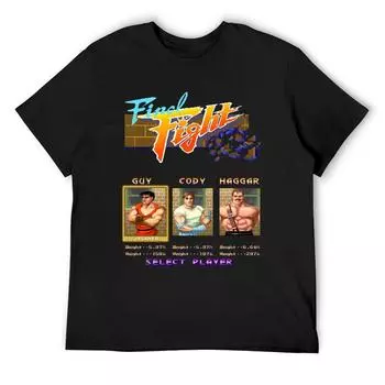 Футболка Final Fight Select Blacks, свободные графические футболки для мужчин S белый