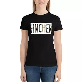 Футболка Fincher, свободный летний топ, забавные футболки с графикой для женщин S белый