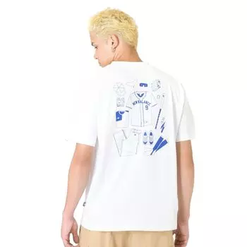 Футболка FINE BOYS Listed с коротким рукавом Baseball Essentials с коротким рукавом Heavy Weight с коротким рукавом WT L [New Balance] Футболка (МТ43948) Футболка (белый)