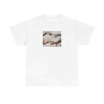 Футболка Finger Touch из 100% хлопка плотностью 230 г/м с изображением Арианы и Синтии Эривомови, вдохновленной пространством для хранения XXS белый