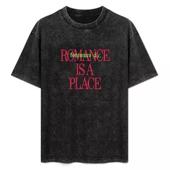 Футболка Fontaines DCRomance в современном мире, мужская и женская, хлопковая, с коротким рукавом, винтажная, стираная, свободная, повседневная S