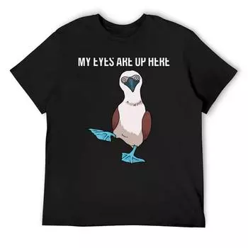 Футболка Footed Boobie для женщин I Love Boobies, забавная футболка с синей птицей, фирменная футболка для мальчиков, блузка с принтом животных, мужские футболки S белый