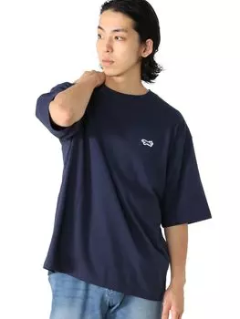 Футболка Fox Patch NAVY S [Beams Heart] S/S_TEE PENNEY S Мужская тёмно-синий