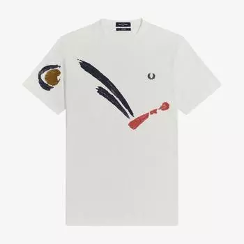 Футболка FRED PERRY [переиздания] RI с абстрактным прыгающим мячом 129 AFPM2213839 129